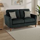 Jasmine 2 Seater Sofa in Orkney Fabric - Forest with Newton Forest Scatters