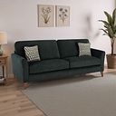 Jasmine 4 Seater Sofa in Orkney Fabric - Forest with Newton Forest Scatters