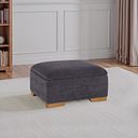 Jasmine Storage Footstool in Orkney Graphite Fabric