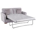 Jasmine 3 Seater Sofa Bed with Deluxe Mattress in Orkney Natural with Newton Coral Scatters