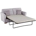 Jasmine 3 Seater Sofa Bed with Standard Mattress in Orkney Natural with Newton Coral Scatters