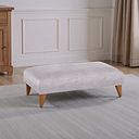 Jasmine Footstool in Orkney Natural Fabric