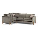 Jude Right Hand Corner Sofa in Duke Cedar Fabric with Oak Feet