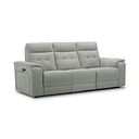 Juno 3 Seater Electric Recliner Sofa With Power Headrests in Amigo Sage Fabric