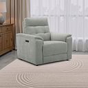 Juno Electric Recliner Armchair With Power Headrest in Amigo Sage Fabric