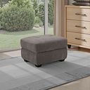 Juno Storage Footstool in Amigo Cocoa Fabric