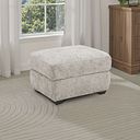 Juno Storage Footstool in Koto Turtle Dove Fabric