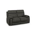 Leo 2 Seater Recliner Sofa in Billy Joe Grey Fabric