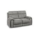Leo 2 Seater Recliner Sofa in Maldives Dark Grey Fabric
