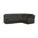 Leo Left Hand Corner Recliner Sofa in Billy Joe Grey Fabric