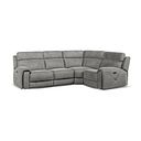 Leo Left Hand Corner Recliner Sofa in Maldives Dark Grey Fabric