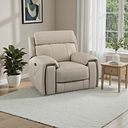 Leo Recliner Armchair in Pebble Leather