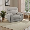 Leo Recliner Armchair in Taupe Leather
