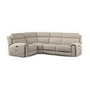 Leo Right Hand Corner Recliner Sofa in Pebble Leather