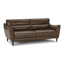 Lucca 3 Seater Sofa in Houston Taupe Leather