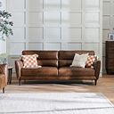 Lucca 4 Seater Sofa in Houston Whiskey Leather