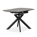 Lucia Ceramic Extending 4-6 Seater Swivel Dining Table in Matt Grey
