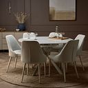 Lucia Ceramic Swivel Extending Round Dining Table 130cm
