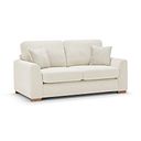 Ludlow 2 Seater Sofa in Ceriale Cream Fabric with Oyster Scatter Cushions
