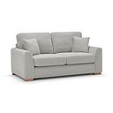 Ludlow 2 Seater Sofa in Ceriale Silver Fabric with Dove Scatter Cushions