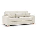 Ludlow 3 Seater Sofa in Ceriale Cream Fabric with Oyster Scatter Cushions