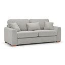 Ludlow 3 Seater Sofa in Ceriale Silver Fabric with Dove Scatter Cushions