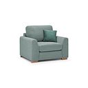Ludlow Armchair in Ceriale Aqua Fabric with Forest Scatter Cushion
