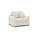 Ludlow Armchair in Ceriale Cream Fabric with Oyster Scatter Cushion
