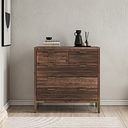 Madison Solid Hardwood and Metal 2+3 Chest of Drawers