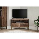 Madison Solid Hardwood and Metal Corner TV Unit