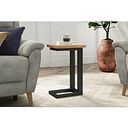 Maine Natural Solid Oak & Metal Side table
