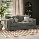 Malvern 2 Seater Modular Sofa in Olive Green fabric - Group 8