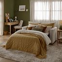Malvern 2 Seater Sofa Bed in Beige fabric
