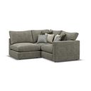 Malvern 3 Seat Right Hand Modular Corner Sofa in Olive Green fabric - Group 7