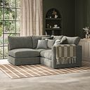 Malvern 3 Seat Right Hand Modular Corner Sofa in Olive Green fabric - Group 7