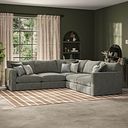 Malvern 5 Seat Modular Corner Sofa in Olive Green fabric - Group 3