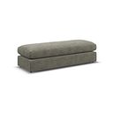Malvern Large Fender Footstool in Olive Green fabric
