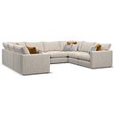 Malvern Large U-Shape Modular Corner Sofa in Beige fabric - Group 11