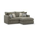 Malvern Modular 2 Seater Right Hand Compact Chaise Sofa in Olive Green fabric - Group 13