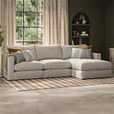 Malvern Modular 3 Seater Right Hand Chaise Sofa in Beige fabric - Group 15