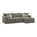 Malvern Modular 3 Seater Right Hand Chaise Sofa in Olive Green fabric - Group 15