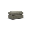 Malvern Small Fender Footstool in Olive Green fabric