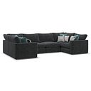 Malvern Small U-Shape Modular Corner Sofa in Charcoal fabric - Group 10