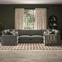 Malvern Small U-Shape Modular Corner Sofa in Olive Green fabric - Group 10