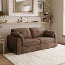 Marley 2 Seater Modular Sofa in Lila Chocolate Fabric  - Group 8