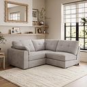 Marley 3 Seat Left Hand Modular Corner Sofa in Lila Stone Fabric - Group 6