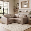 Marley 3 Seat Modular Corner Sofa in Oslo Mushroom Leather- Group 1