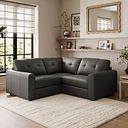 Marley 3 Seat Modular Corner Sofa in Oslo Storm Leather - Group 1