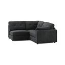 Marley 3 Seat Right Hand Modular Corner Sofa in Lila Charcoal Fabric - Group 7