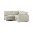 Marley 3 Seat Right Hand Modular Corner Sofa in Lila Ivory Fabric - Group 7